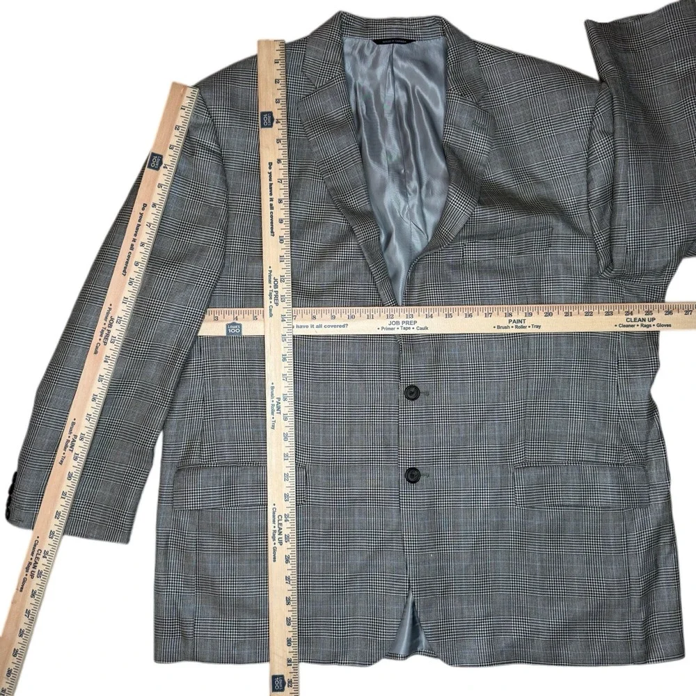 Vintage RRL Ralph Lauren Silk/Wool‎ Plaid Blazer Jacket 48R Union Made
